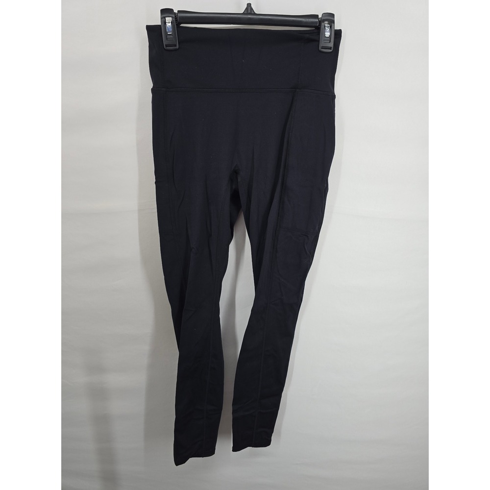 Fabletics Motion365 Mens Black Performance Leggings Pockets Size M